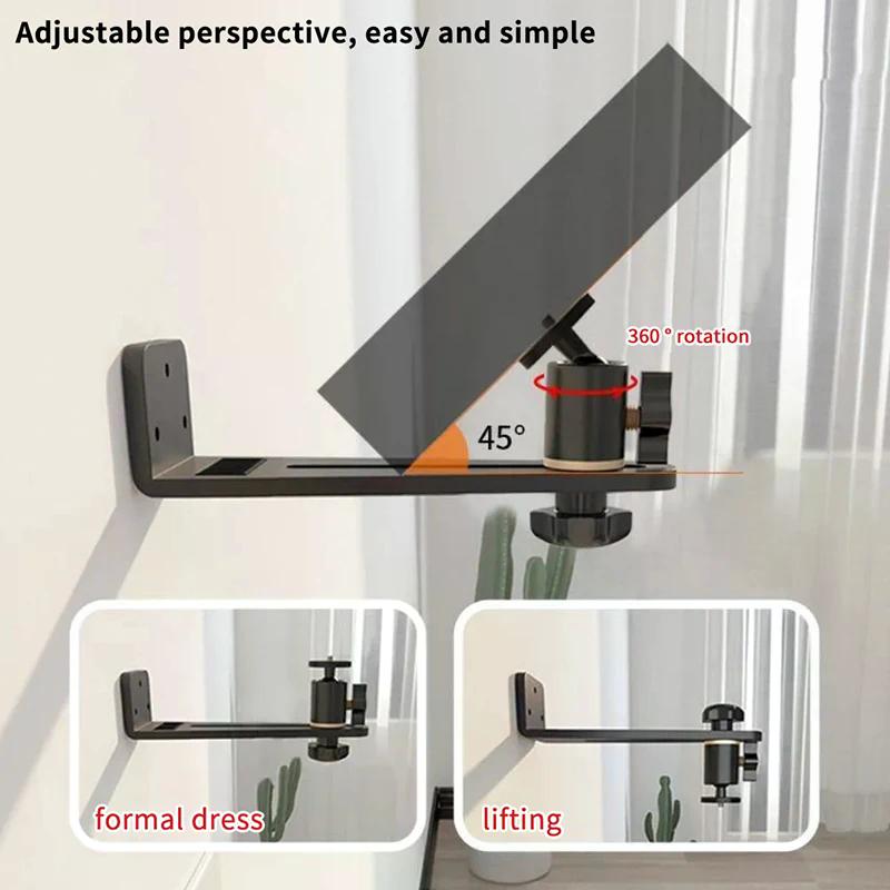Soporte de Proyector Portátil Montaje en Pared Giratorio 360° Soporte para Beamer Universal Tornillo de 1/4 Para Soporte de Proyector XGIMI JMGO Dangbei