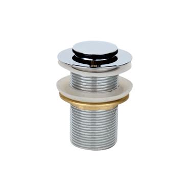 Bathroom Push Pop up Basin Waste Basin Drain Channel Without Brass groove Round Brass