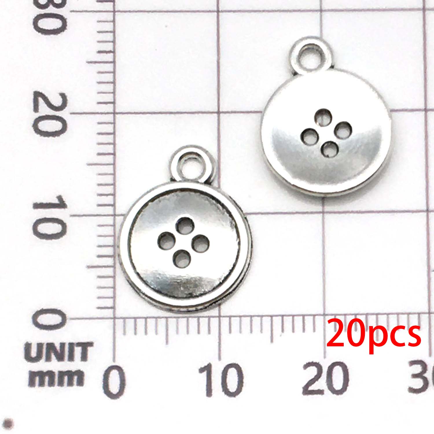 

74pcs Vintage Sewing Charms Alloy Bobbin Scissors Button Pendants for DIY Jewelry Making Accessories