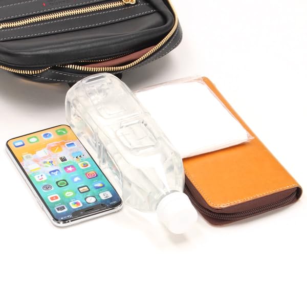 Takeo Kikuchi Manchester Leather One-Shoulder Bag No. 705961 Black