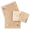 Towel Laboratory Chip Dale Face Japan Technology [Disney Characters] #023 & Towels, 3-Piece Set, Fluffy, Fast-Absorbent, 100% Cotton, Low-Pilling,