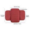Armrest Cushion with Pocket Leather Arm Rest Mat Foam Height Pad Storage Bag Center Console Protector Cover with Side Pocket
