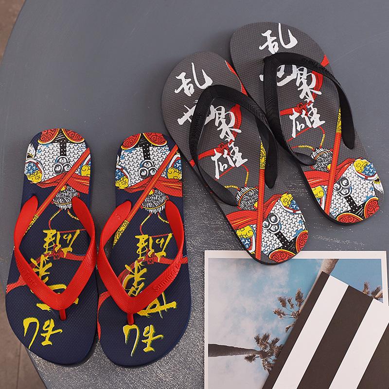 Flip-flops Men's Summer Wear Trend Non-slip Shoes Pinch Slippers Casual Beach Sandals