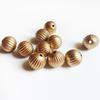 10mm Gold Acrylic Pumpkin Beads for DIY Jewelry Making