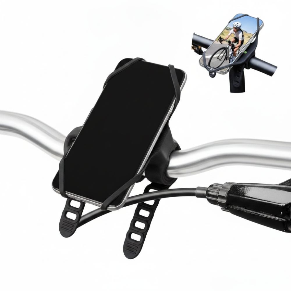 Tool-Less Install Bike Phone Holder Shockproof Bike Phone Strap  Daily Cycling