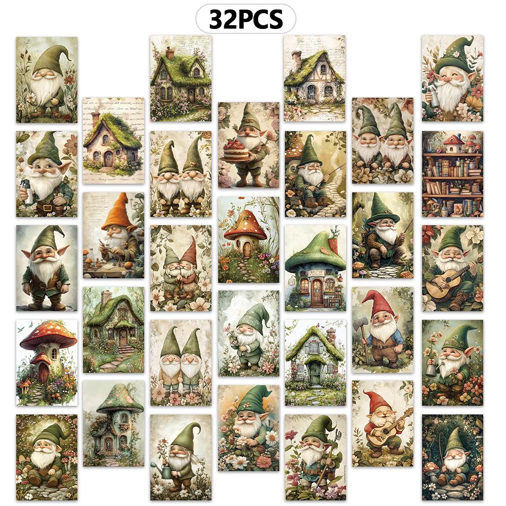 

32pcs, Green Dwarf Postcard, Christmas, Birthday/Anniversary Gift, Collectible, Suitable for Gift Giving, Can be Mailed.
