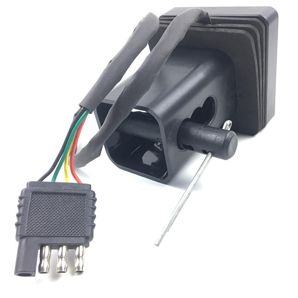 Anhängerkupplungsabdeckung für Lkw mit 15 LED-Bremslicht, passend für 2 Zoll Anhängerkupplungsabdeckung, Rohrabschleppen mit Brems-/Rücklicht