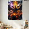 Godzilla Monster Kingdom Unleashed Tapestry Background Cloth Wallmounted Background Cloth Work Of Art Wall Covering Decoration