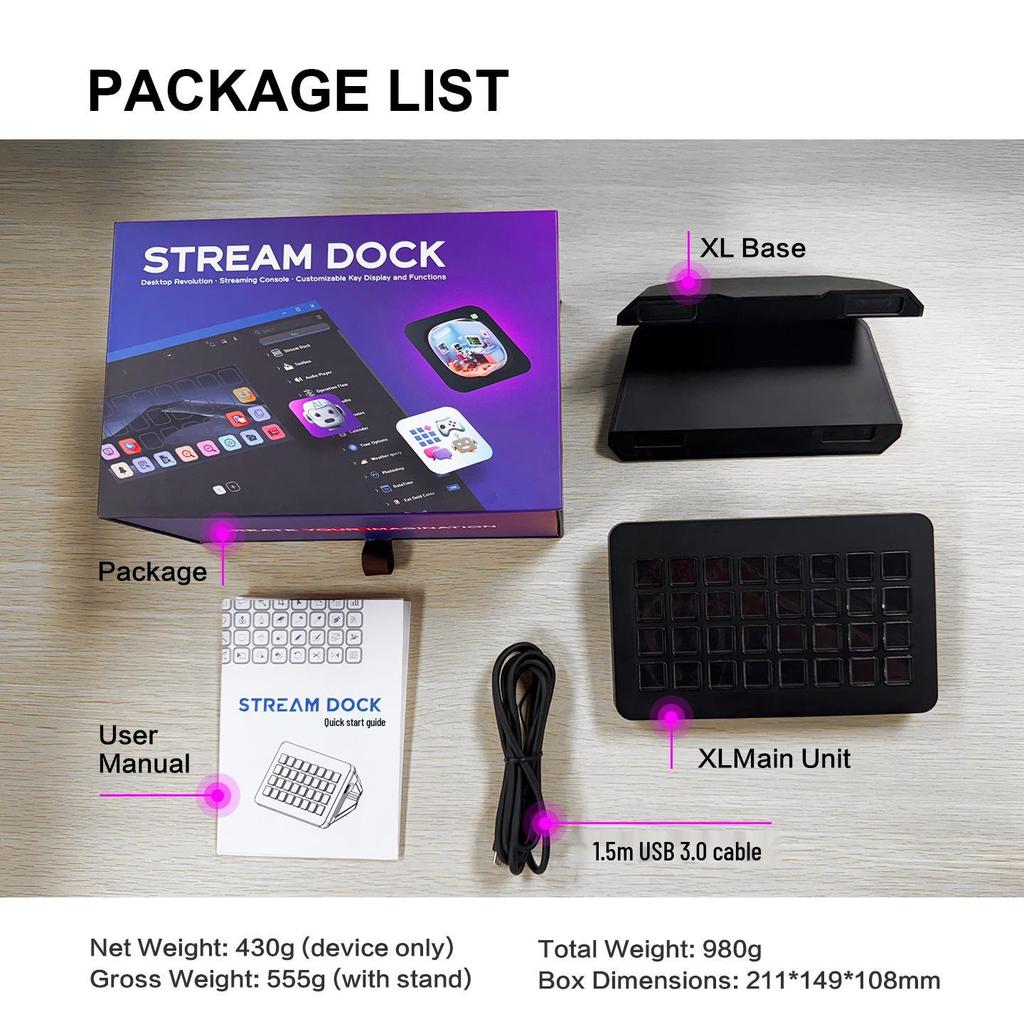 Stream Dock XL: Customizable Visual Keyboard