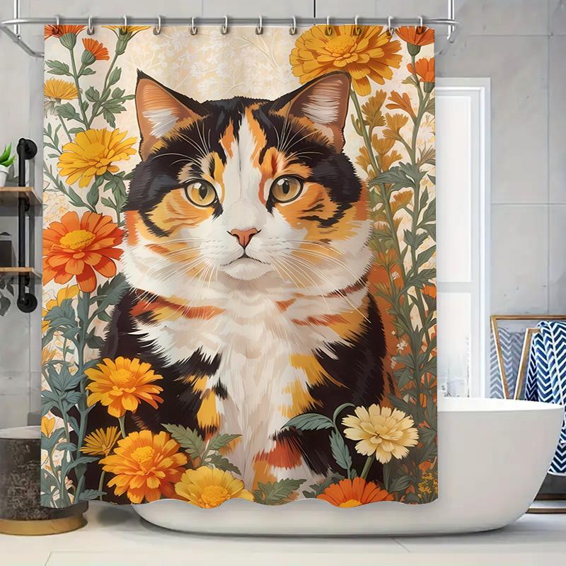 

White Color Shower Curtain With Triangles Pattern Decorative Waterproof For Bathrooms 72 Inches (180 Cm) Long Bathroom Liner Set W60H190(CM)-1 Pcs
