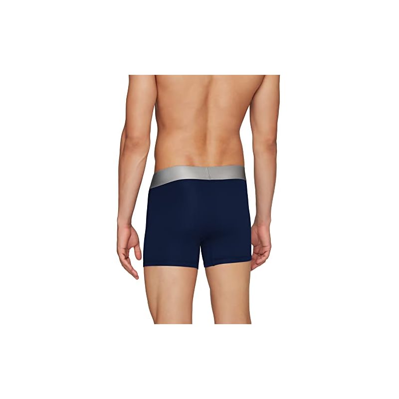 XYXX Men' Underwear Illuminati IntelliSoft Antimicrobial Micro Modal Trunk Pack of ( Iris; Iris & Brillia