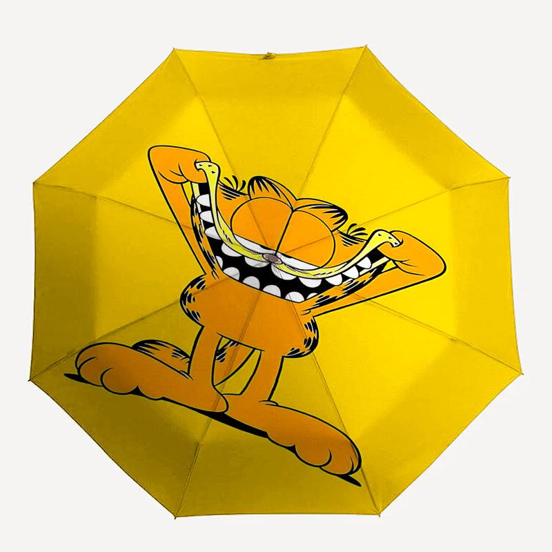 

1pc GarfieldOpen/Close Umbrella-Windproof, Compact Travel Umbrella, Sturdy 8-Rib Shaft1107