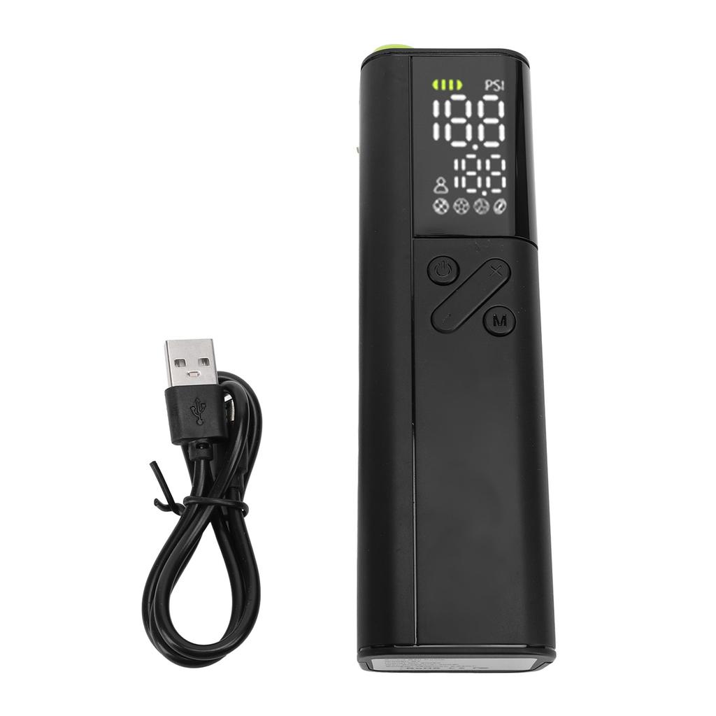 Bomba de Bola Elétrica Multifuncional 3?Bomba de Ar para Bola de Futebol com Visor LED de 18psi e Pressão Precisa