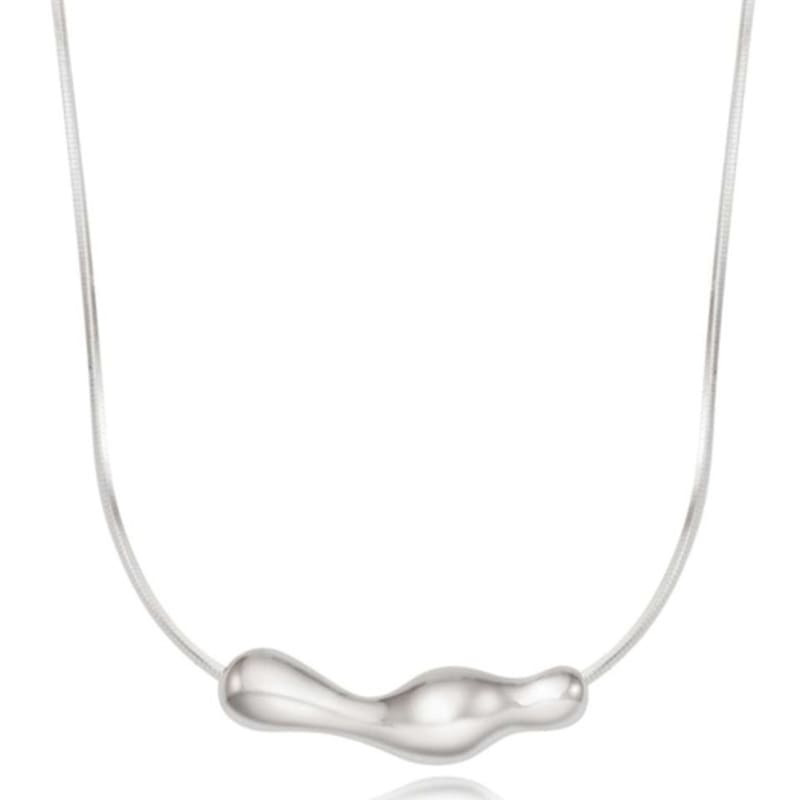 ROAJU [silver925]unformal Ripple Necklace