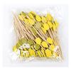 100Pcs Disposable  Colorful Strawberrie Watermelon Bamboo  Picks Buffet Food Fruit Forks For Wedding Birthday Party Decor