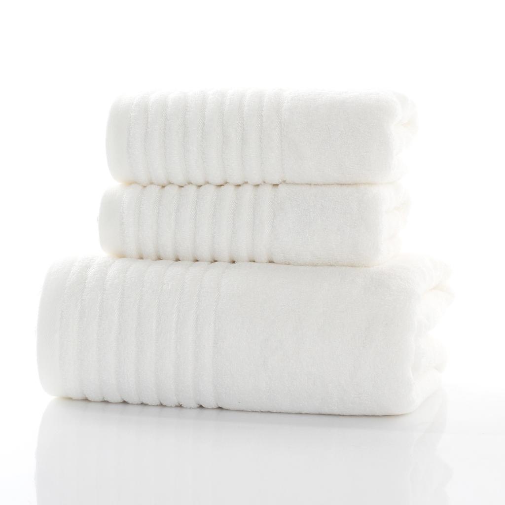 Plain bamboo fiber bath towel 480g thickened adult soft couple beach towel