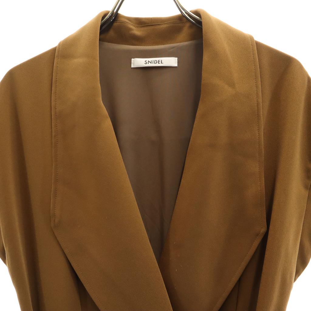 SNIDEL French sleeve Trench details Long dress 1 Brown Women Used