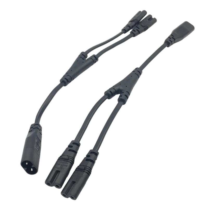 Universal Power Extension Cord IEC320 C7 to C8 Connector for Laptop TV Audios Heavy Duty Construction Extender Cable