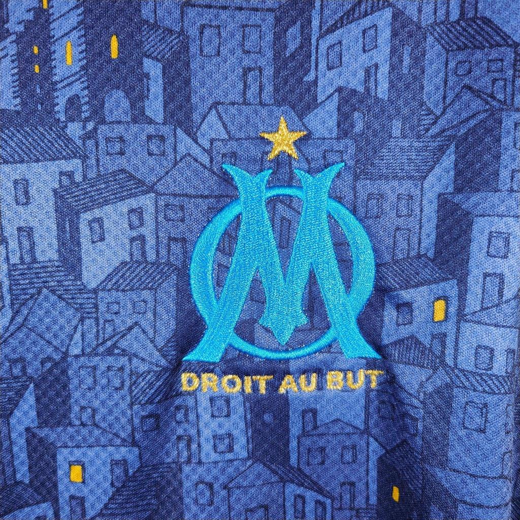 Puma Olympic Marseille 20/21 Away Replica Fan Short Sleeve Football Shirt Men Tops 757037-03