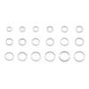 580pcs Aluminum  Flat Washer Assortment Tight Seal Washers Versatile Washers set for Efficient Maintenance Tasks