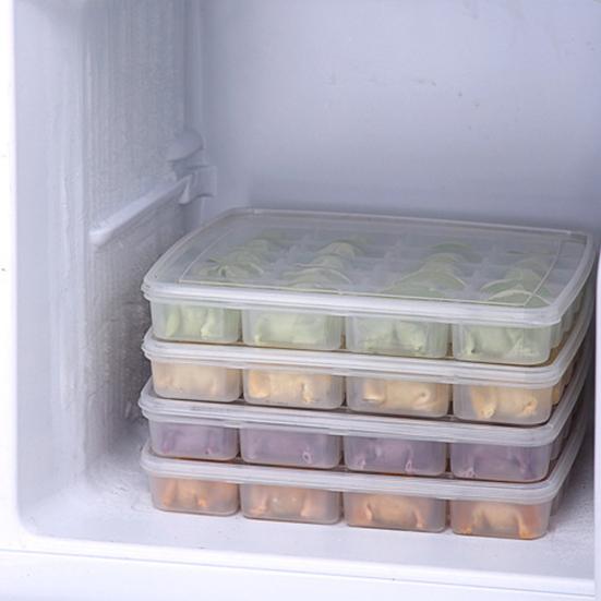 Dumpling Frozen Box Case Refrigerator Storage Organizer Food Crisper Container