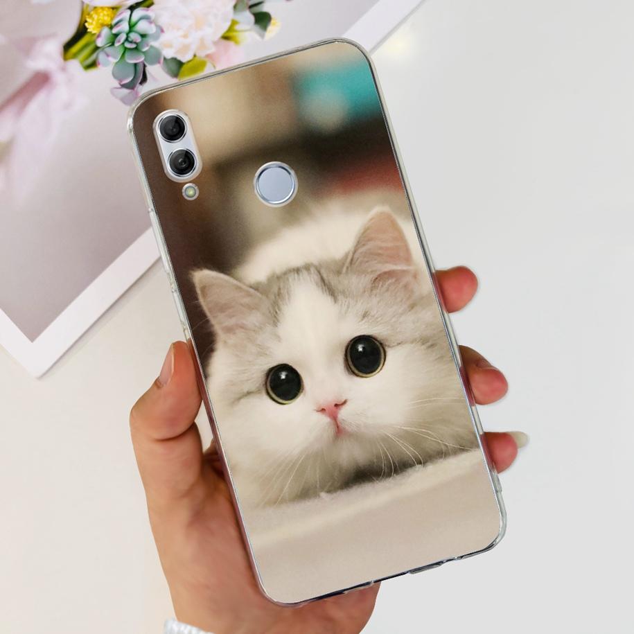 For Honor 10 Lite Case Honor 10i Shockproof Cover HRY-LX1T HRY-LX2 Stylish Flower Soft Silicone Clear TPU Funda For Honor10 Capa