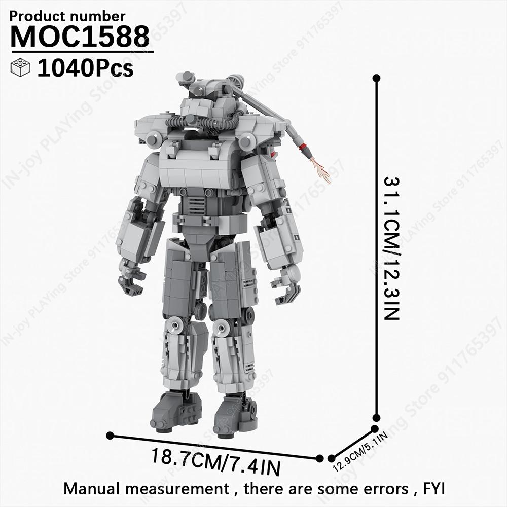 MOOXI Película Juego Robot Mecha Tanque Modelo Ladrillos MOC Creativo DIY Bloques de Construcción Ensamblados Compatibles Con Juguetes de Colección de Figuras