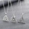 Retro Dreiecksknoten Anhänger Herren Antikes Pyramidenauge des Horus Herren Anhänger