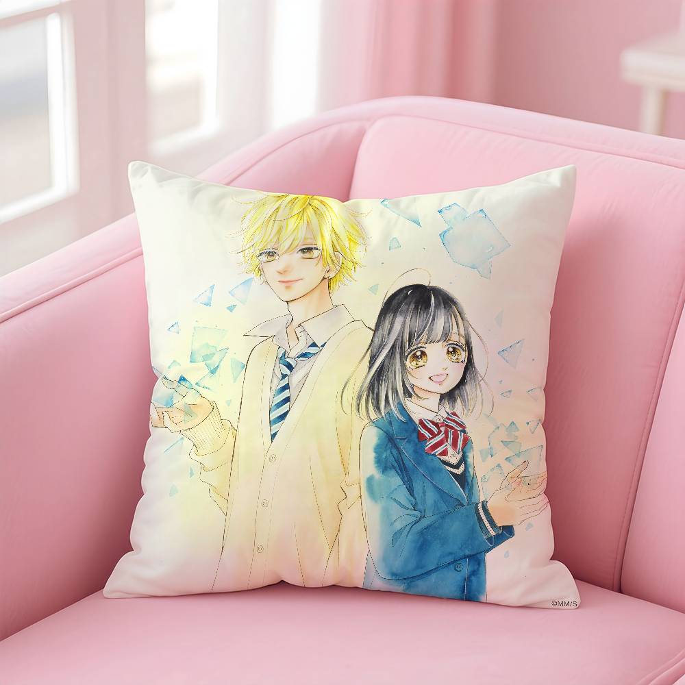 Аниме H-Honey L-Lemon Soda Наволочка с принтом наволочка гостиная диван подушка чехол декор для спальни 16x16Inch