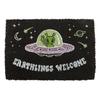 Earthlings Welcome UFO Alien Door Mat