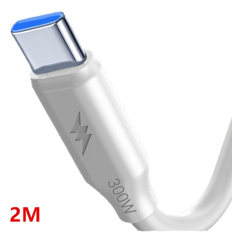 300W Type C / Micro Usb Super Fast Charging Data Cable Usb C Data Line Fast Charger For Most Mobile Phones Universal