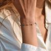 Vintage Minimalist Irregular Natural Stone 18k Gold Plated Brass Bracelet For Women