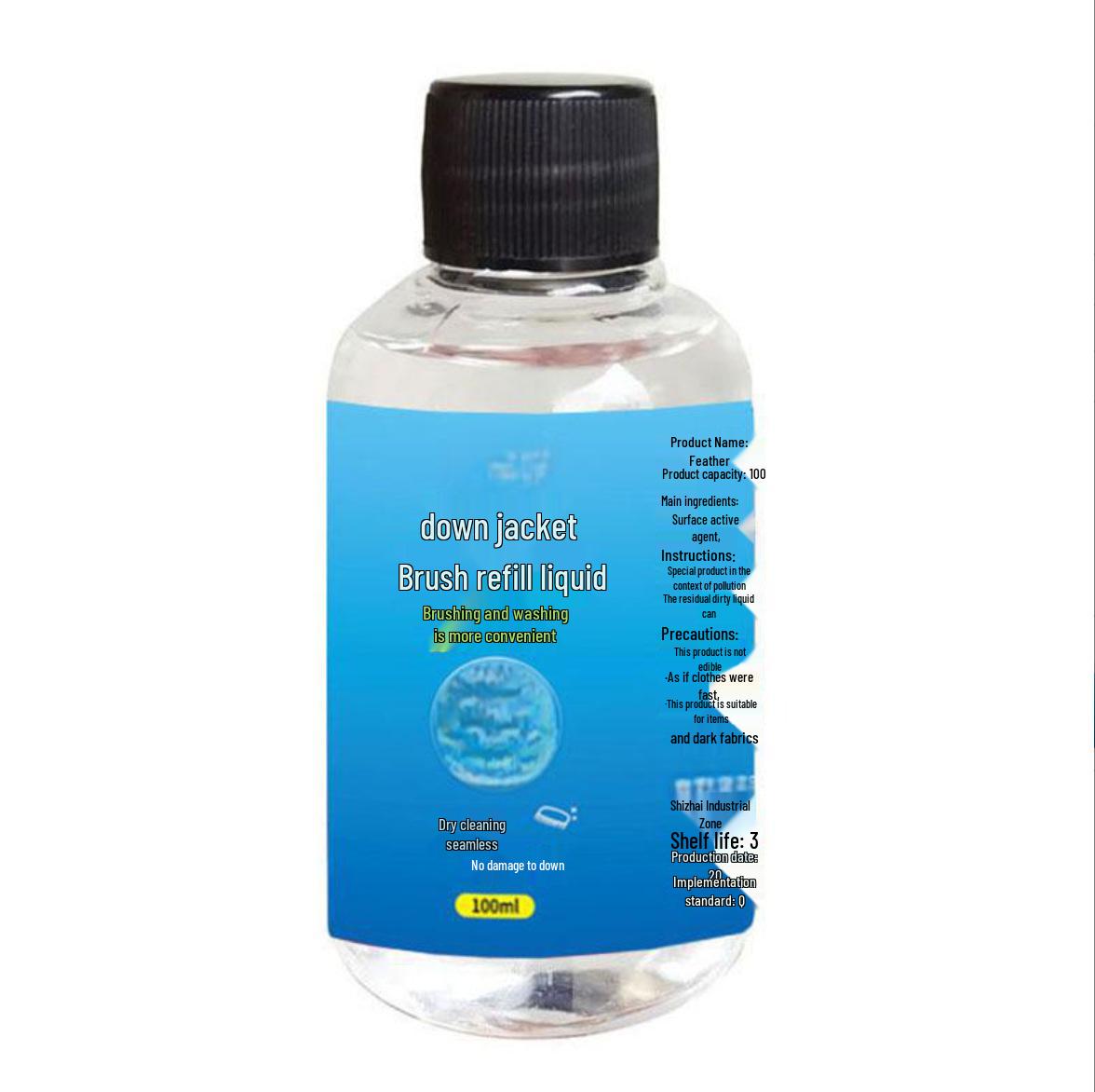 Waterless Down Jacket Cleaner with Stain Remover Wipes & Multi-Functional Brush 1