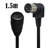 90 Degree Bend MIDI DIN Extension Cable MIDI 5Pin Din Male to Female Bus Keyboard Synthesizer Organ Electric Piano 0.5/1.5/3m