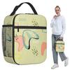 Retro Eames-Era Atomic Inspired Geometry Pattern Insulated Lunch Bag for Kids School Cooler Thermal Food Box Tote Lunch Boxes