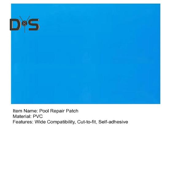 Pool Liner Repair Patch 125 X 85cm Self-Adhesive Patch Cut-to-fit Leak Repair Patch for In-Ground Above Ground Inflatable Pools Boat Air Mattress