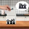Black Restaurant Napkin Holder Cactus Theme Cafe Tissue Holder Metal Napkin Holder  for Table