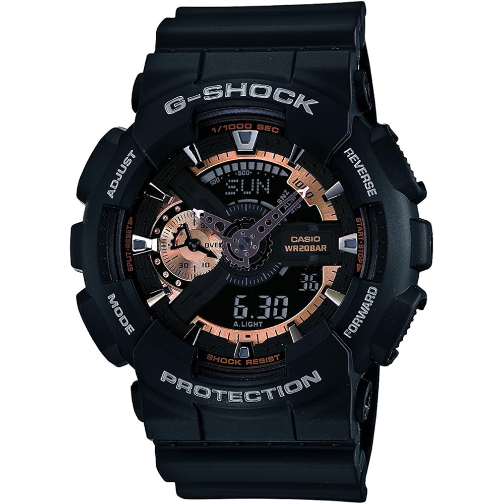 

Casio G-Shock GA-110RG-1A Men s Analog-Digital Watch Black Rose Gold 200m Water Resistant