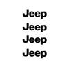 4pcs PVC Car Emblem Stickers Window Body Badge Decoration Decal For JEEP Renegade Grand Cherokee Trail Patriot Compass Wrangler AJO1
