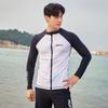 Herren Schnelltrocknendes UV-Schutz Rash Guard Set Langarm Oberteil Hose Schnorcheln Surfen Schwimmen