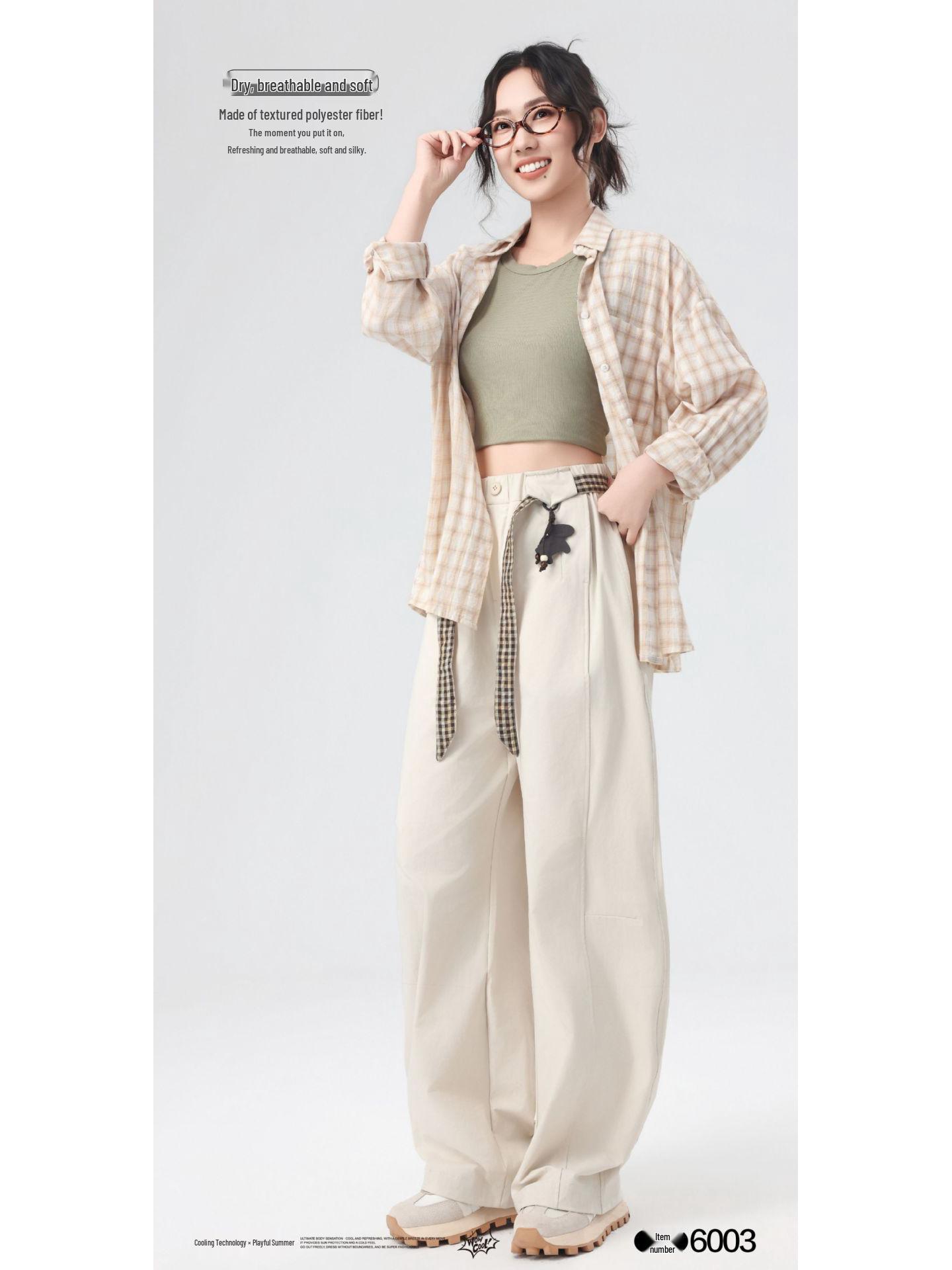 Chic Women s Summer Slimming High-Waist Pants XL (60-67.5 kg)