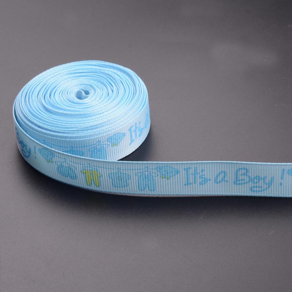 

15mm 10yard It s A Girl Printed Ribbon for DIY Baby Shower Decoration Gift Wrapping (Pink) синий