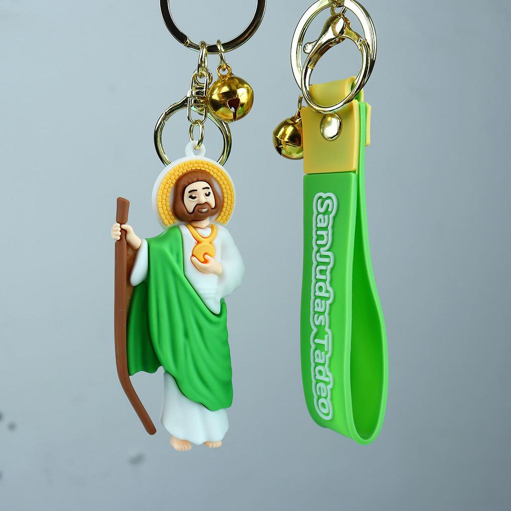 Jesus Virgen De Guadalupe Anime Keychain Foreign Backpack Pendant Friends Holiday Gift Christian Catholic