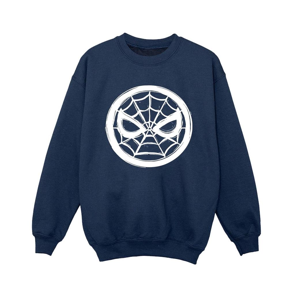 Marvel Boys Spider-Man Chest Logo Sweatshirt