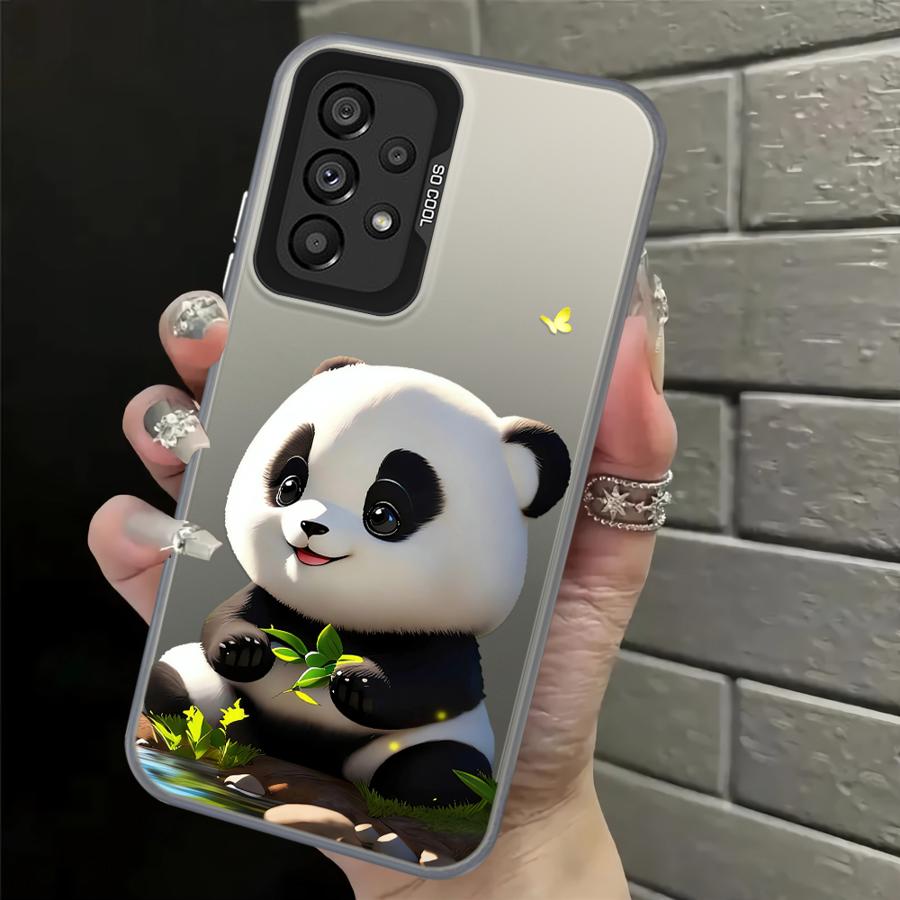 

Cute Panda Case for Samsung Galaxy A10 A20 A54 A72 A06 A07 A56 A04 A05 A51 A52 A50 A03 A71 Back Phone Cover Galaxy A55 5G