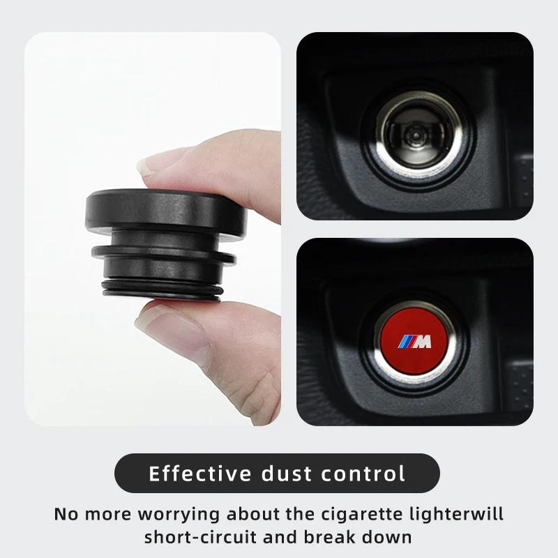 Car Sticker 2025 Hot Car Cigarette Lighter Dust Cover Dustproof Decoration Cap For BMW M M3 M4 M5 X1 X3 X5 X6 X7 E90 E70 F10 F20