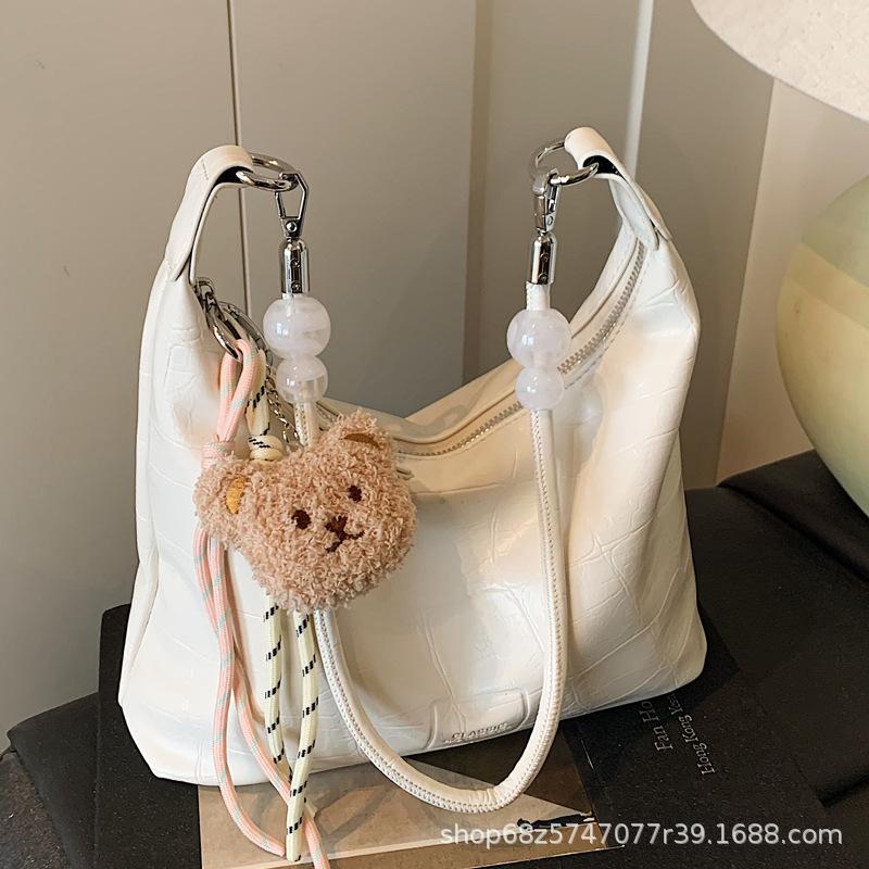 Large-capacity Crossbody Bag Women's 2025 New High-end Niche Light Luxury Shoulder Armpit Bag Casual Versatile Tote Bag