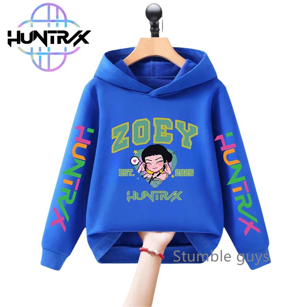 Kids KPop Demon Hunters Autumn Boys Girls Hoodie Long Sleeve Sweatshirt Sportswear Anime Clothes Stylish