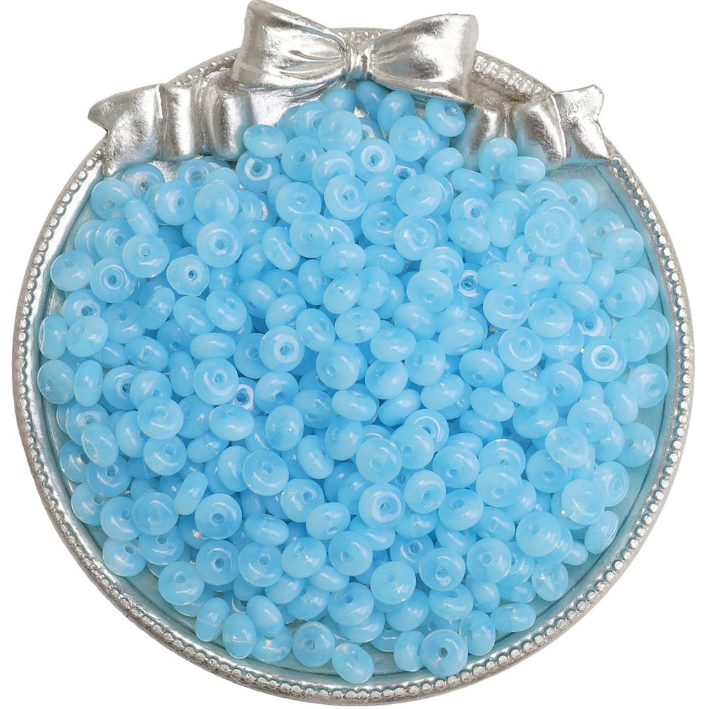 High quality wheel bead glass rice bead DIY jewelry accessories handmade beaded bracelet material