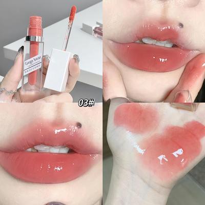 Moisturizing Lip Base Essence, Moisturizing Water-gloss Mirror Plump Lip Gloss, Whitening Long-lasting Transparent Lip Gloss